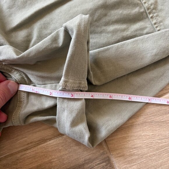 Frame Safari Belted Shorts Women's 27 Olive Green High Rise Utility Cuffed - Picture 10 of 10